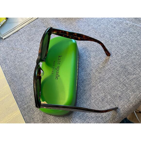 KATE SPADE MARLAH CAT EYE TORTOISE SHELL FRAME SUNGLASSES $175 MSRP - Picture 6 of 14